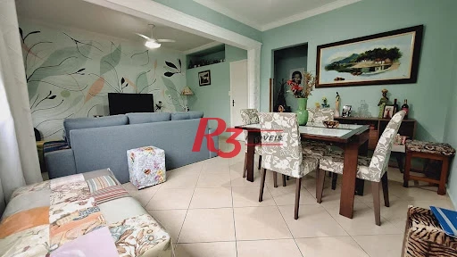 Apartamento com 1 dormitório à venda, 70 m² por R$ 430.000,00 - Aparecida - Santos/SP