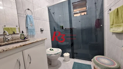 Apartamento com 1 dormitório à venda, 70 m² por R$ 430.000,00 - Aparecida - Santos/SP