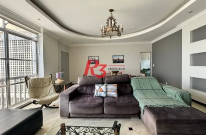 Apartamento, 148 m² - venda por R$ 960.000,00 ou aluguel por R$ 6.900,00/mês - Gonzaga - Santos/SP