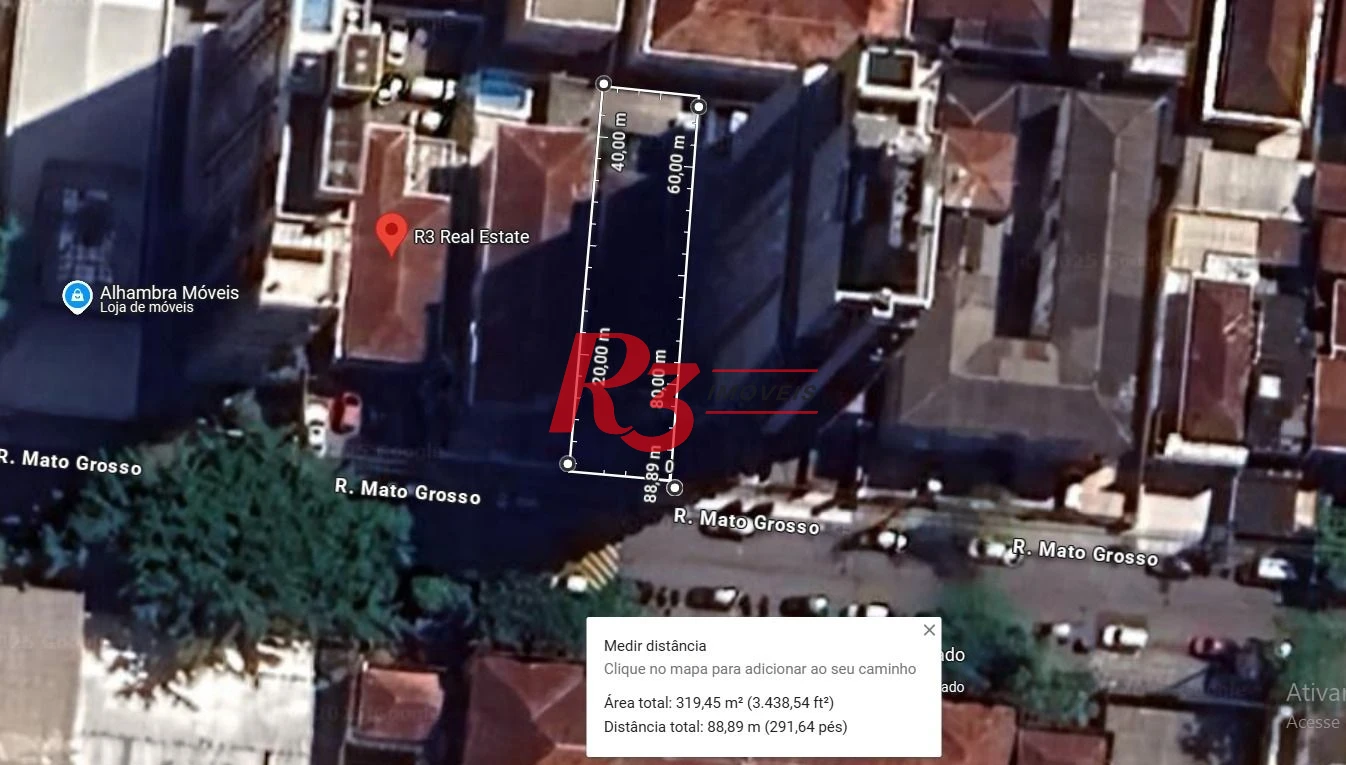 Terreno à venda, 300 m² por R$ 1.610.000,00 - Boqueirão - Santos/SP