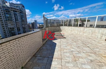 Cobertura com 3 dormitórios à venda, 422 m² por R$ 1.385.000,00 - Ponta da Praia - Santos/SP