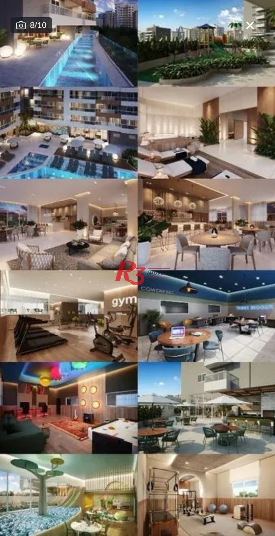 Apartamento à venda, 89 m² por R$ 1.350.000,00 - Encruzilhada - Santos/SP