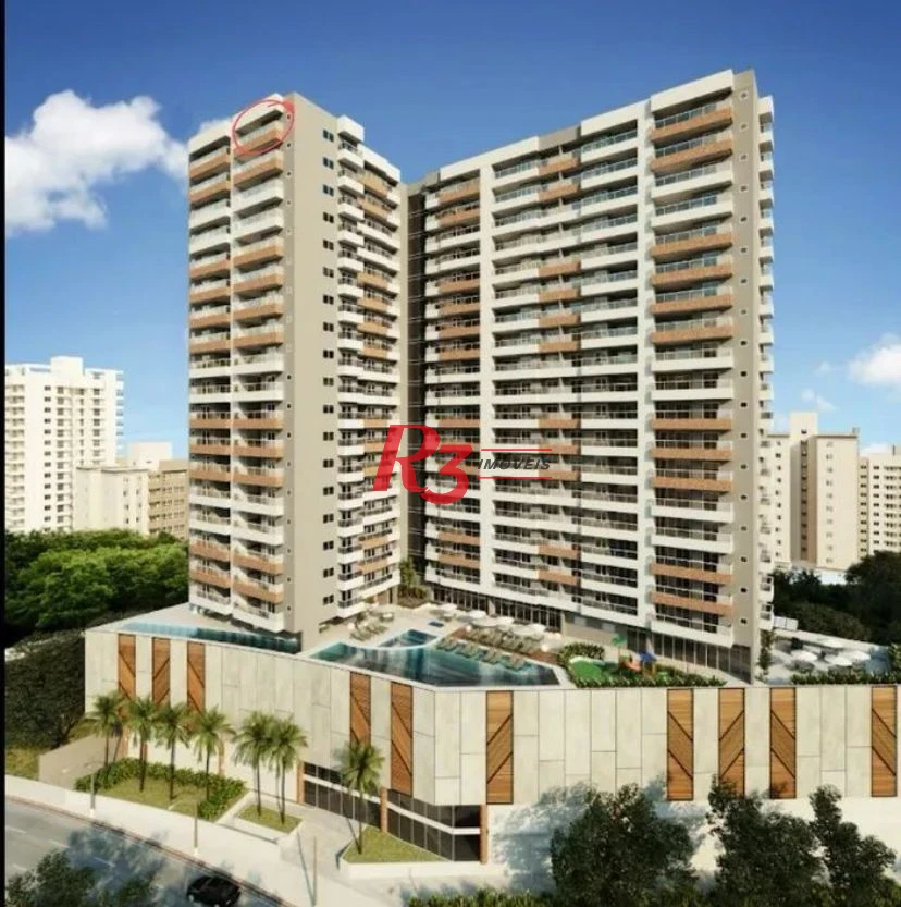Apartamento à venda, 89 m² por R$ 1.350.000,00 - Encruzilhada - Santos/SP