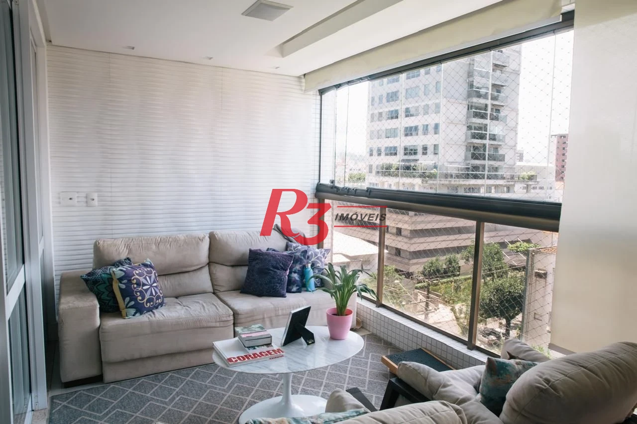 Apartamento com 3 dormitórios à venda, 171 m² por R$ 2.350.000,00 - Embaré - Santos/SP