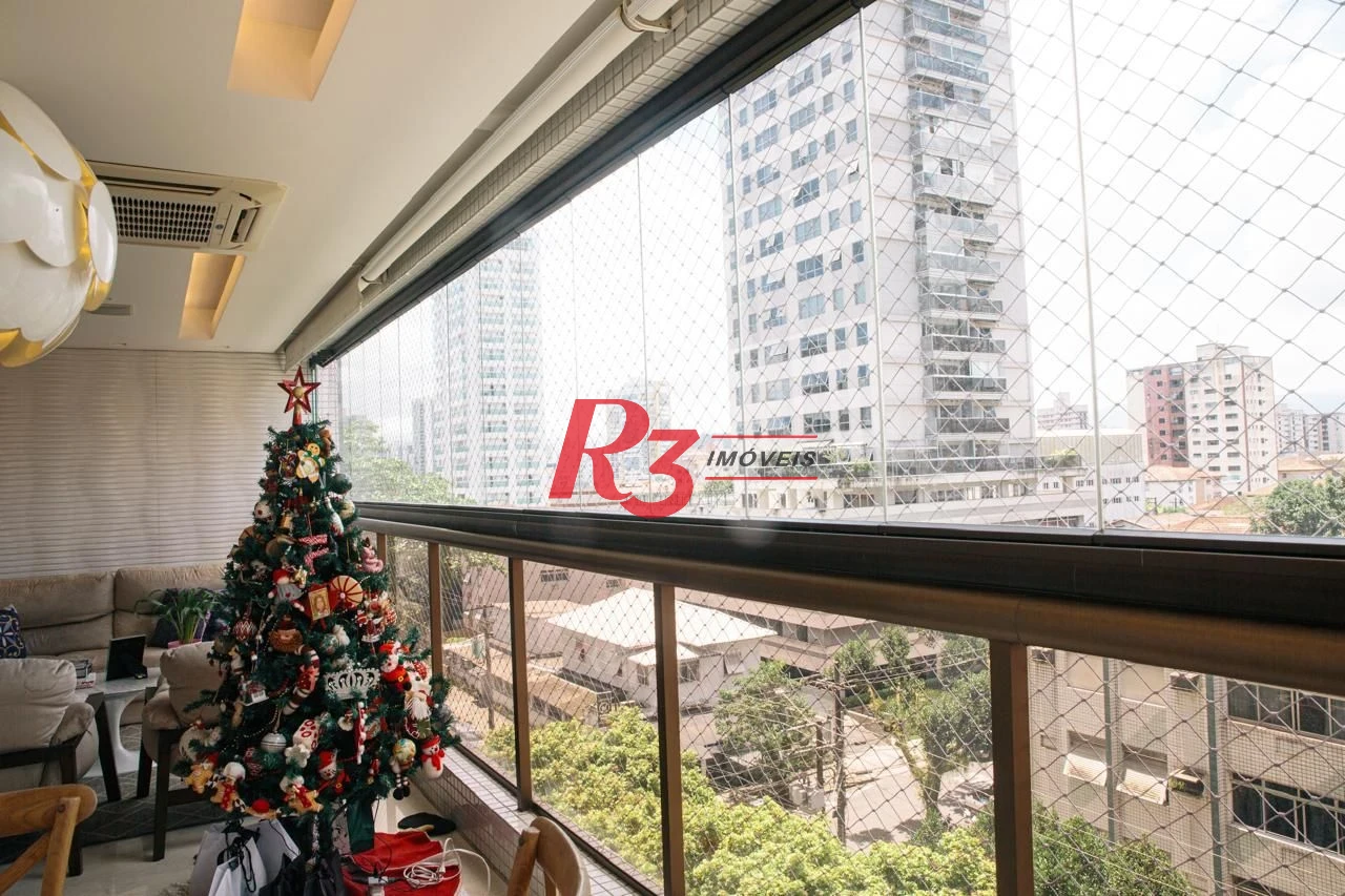 Apartamento com 3 dormitórios à venda, 171 m² por R$ 2.350.000,00 - Embaré - Santos/SP