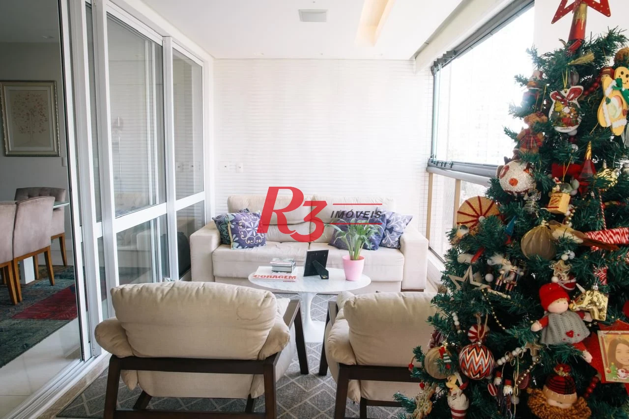 Apartamento com 3 dormitórios à venda, 171 m² por R$ 2.350.000,00 - Embaré - Santos/SP