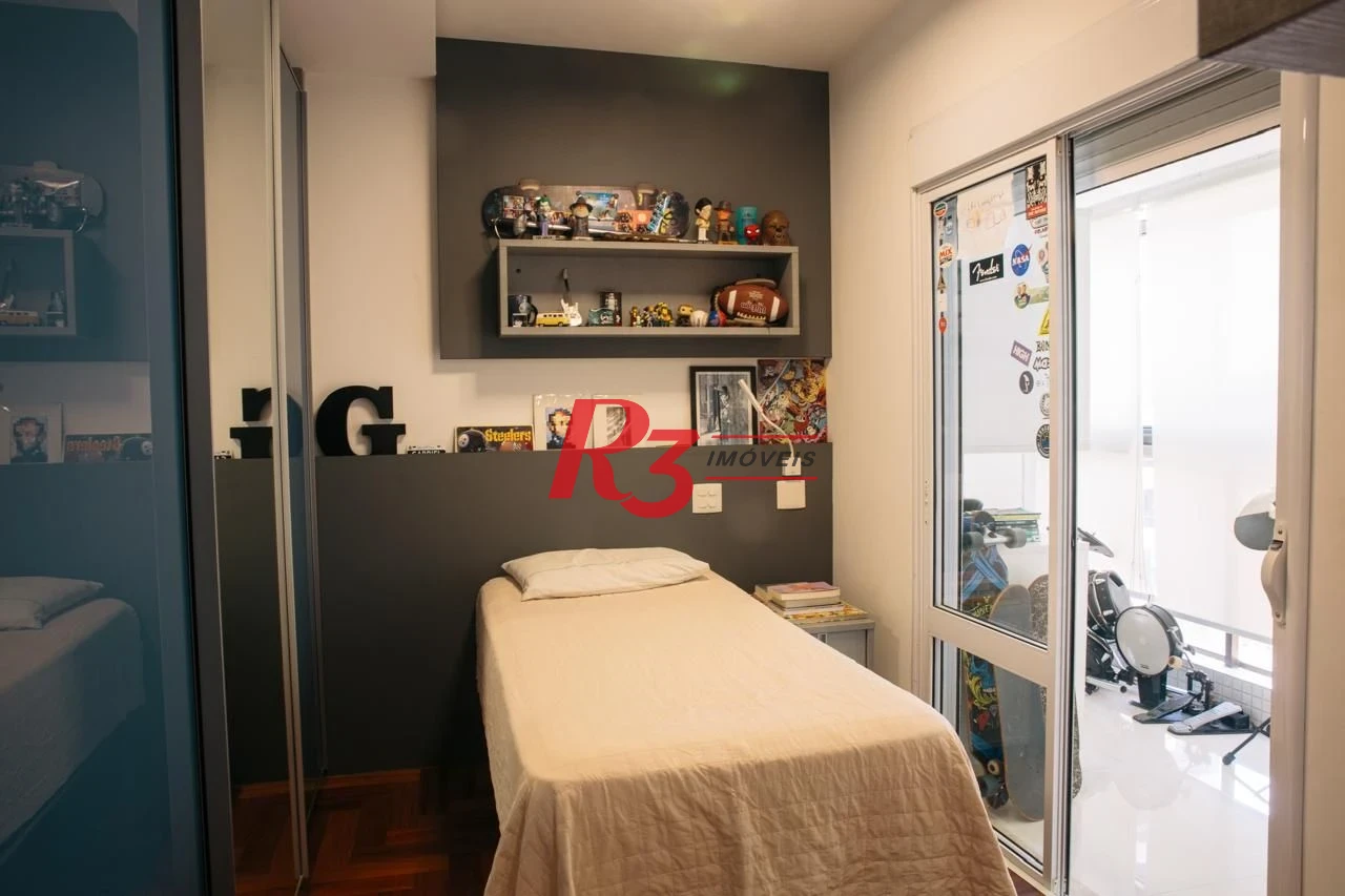 Apartamento com 3 dormitórios à venda, 171 m² por R$ 2.350.000,00 - Embaré - Santos/SP