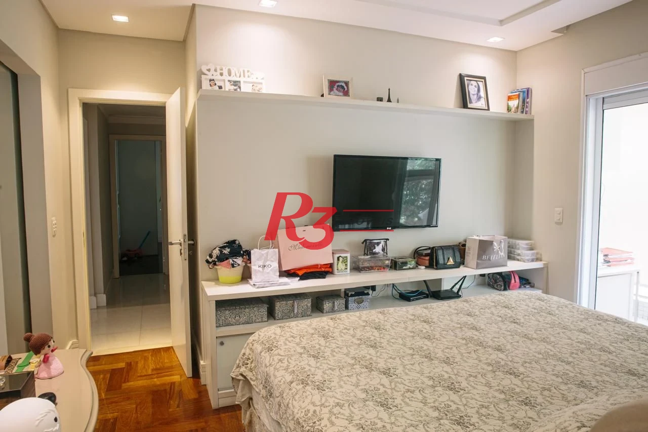 Apartamento com 3 dormitórios à venda, 171 m² por R$ 2.350.000,00 - Embaré - Santos/SP
