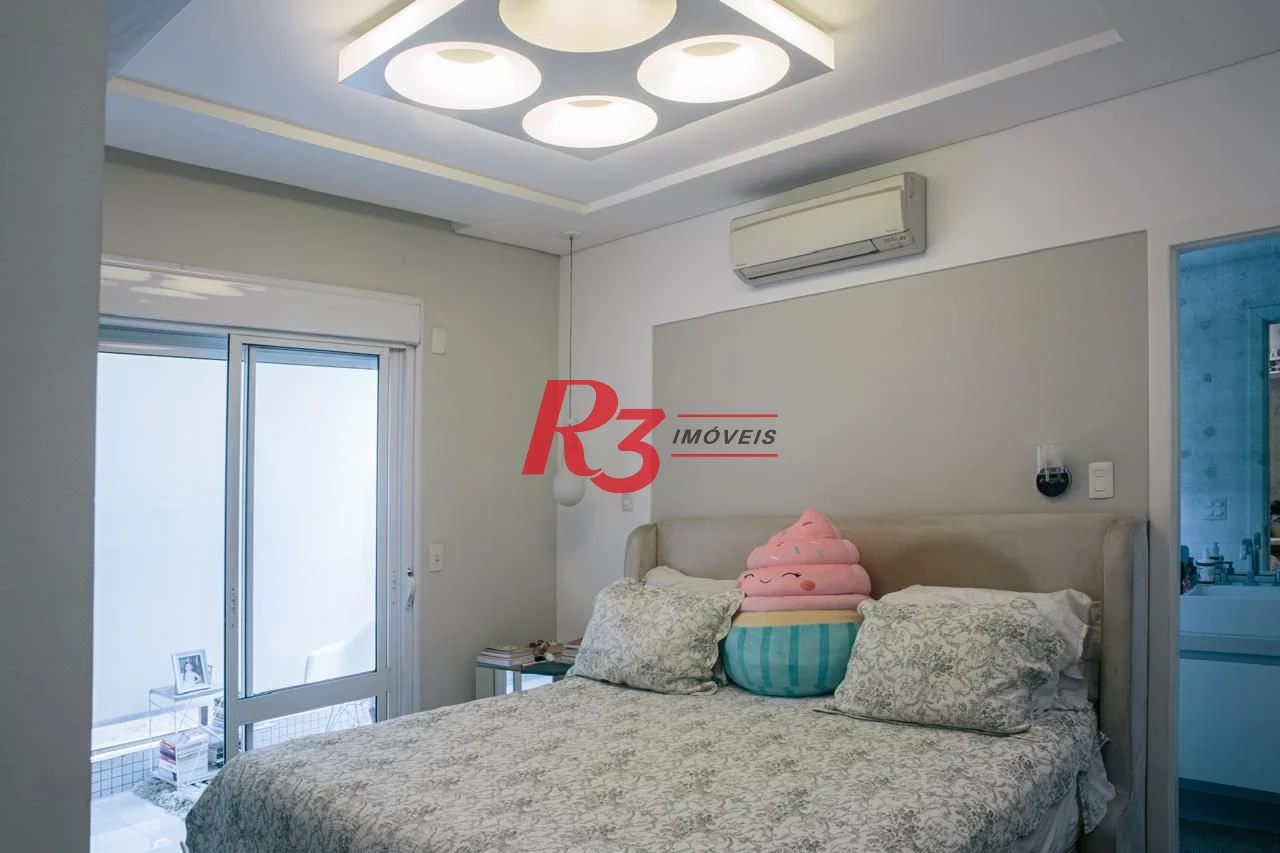 Apartamento com 3 dormitórios à venda, 171 m² por R$ 2.350.000,00 - Embaré - Santos/SP
