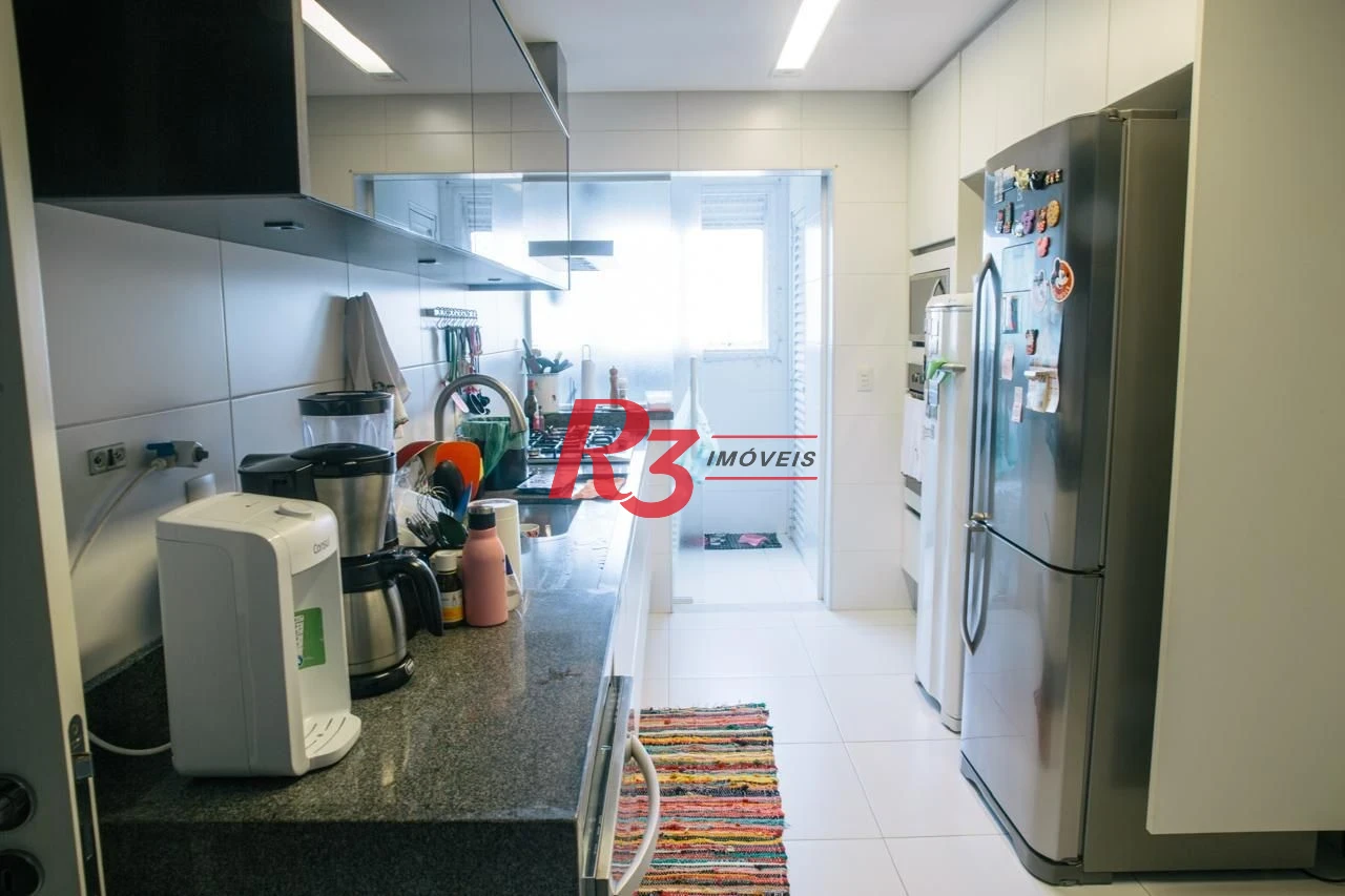Apartamento com 3 dormitórios à venda, 171 m² por R$ 2.350.000,00 - Embaré - Santos/SP