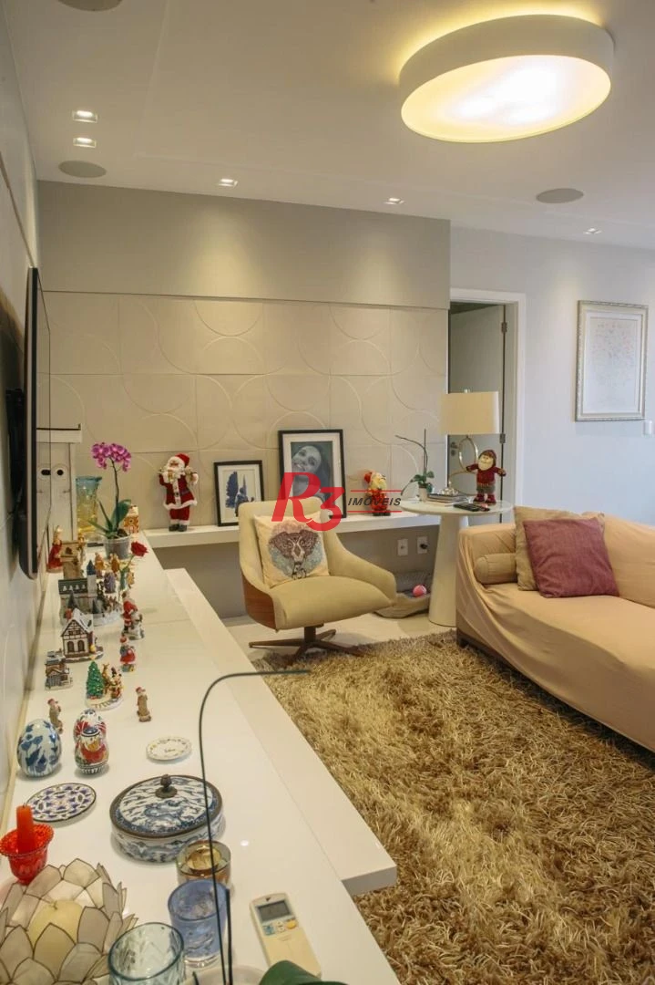 Apartamento com 3 dormitórios à venda, 171 m² por R$ 2.350.000,00 - Embaré - Santos/SP