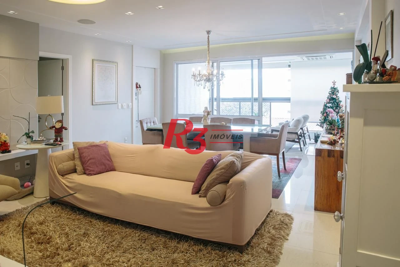 Apartamento com 3 dormitórios à venda, 171 m² por R$ 2.350.000,00 - Embaré - Santos/SP