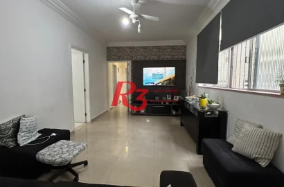 Apartamento com 3 dormitórios à venda, 94 m² por R$ 585.000,00 - Embaré - Santos/SP