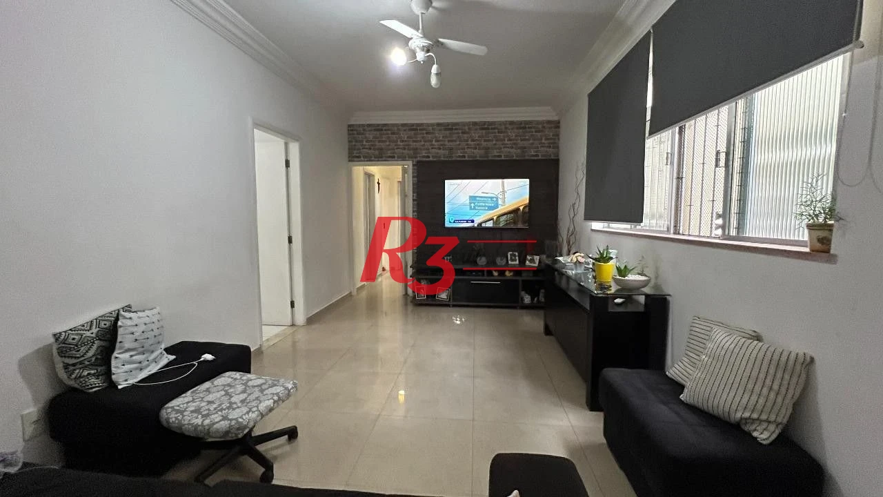Apartamento com 3 dormitórios à venda, 94 m² por R$ 585.000,00 - Embaré - Santos/SP