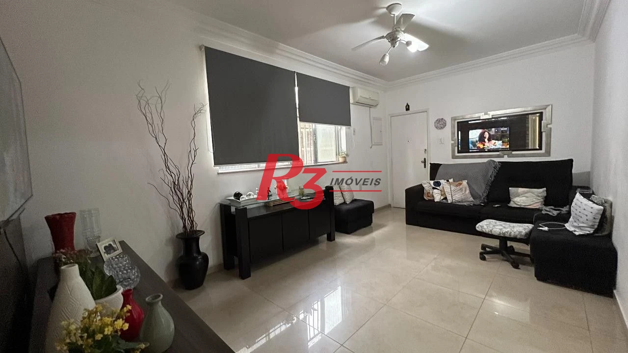 Apartamento com 3 dormitórios à venda, 94 m² por R$ 585.000,00 - Embaré - Santos/SP