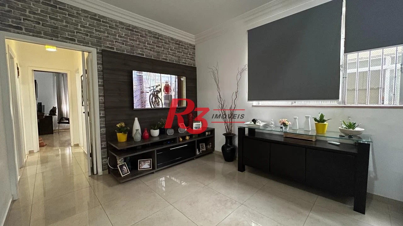 Apartamento com 3 dormitórios à venda, 94 m² por R$ 585.000,00 - Embaré - Santos/SP