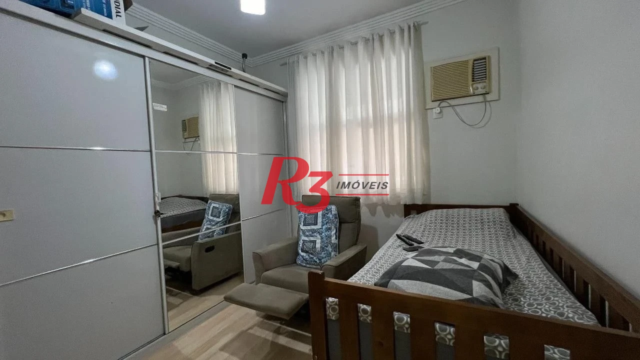 Apartamento com 3 dormitórios à venda, 94 m² por R$ 585.000,00 - Embaré - Santos/SP