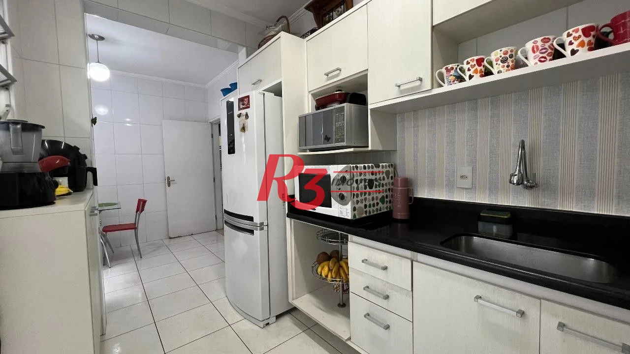 Apartamento com 3 dormitórios à venda, 94 m² por R$ 585.000,00 - Embaré - Santos/SP