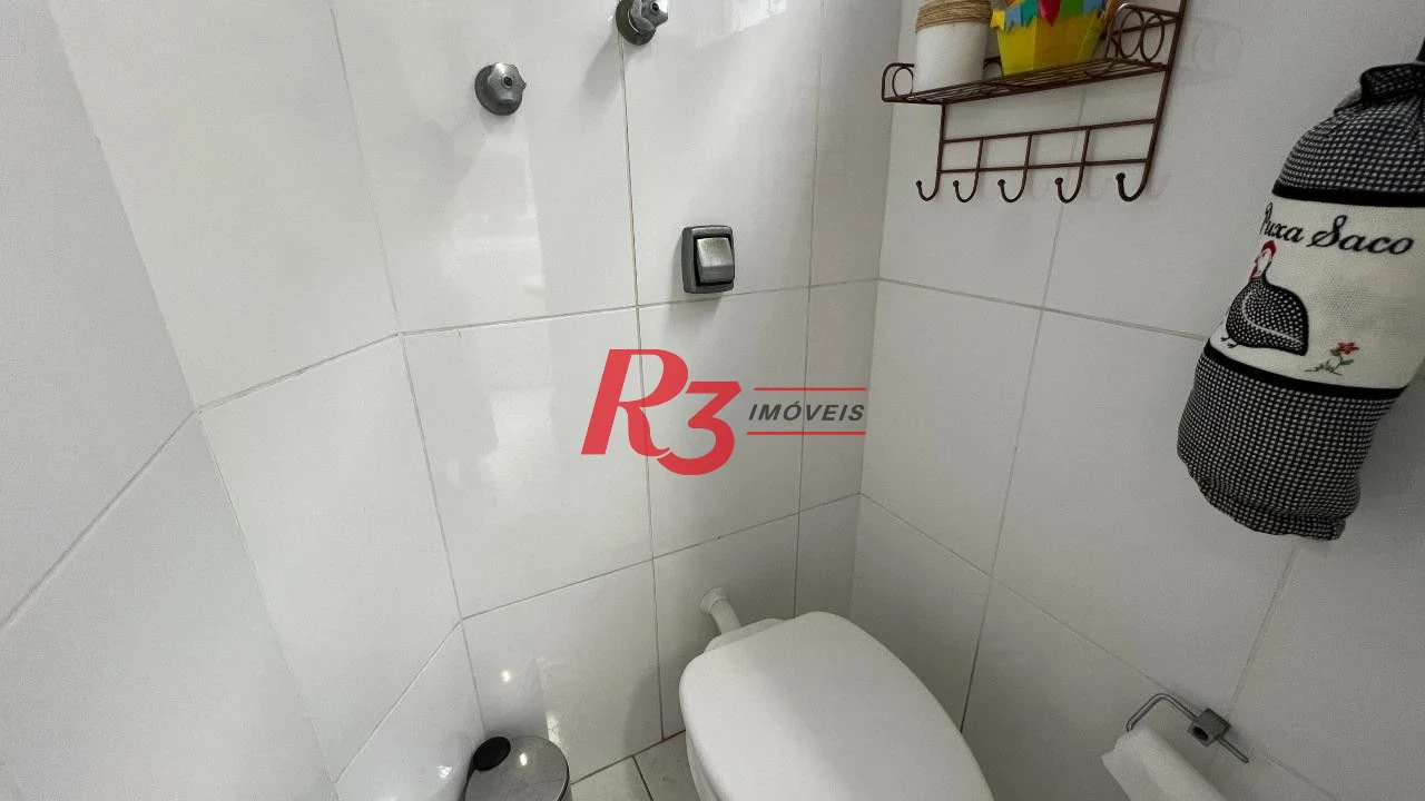 Apartamento com 3 dormitórios à venda, 94 m² por R$ 585.000,00 - Embaré - Santos/SP