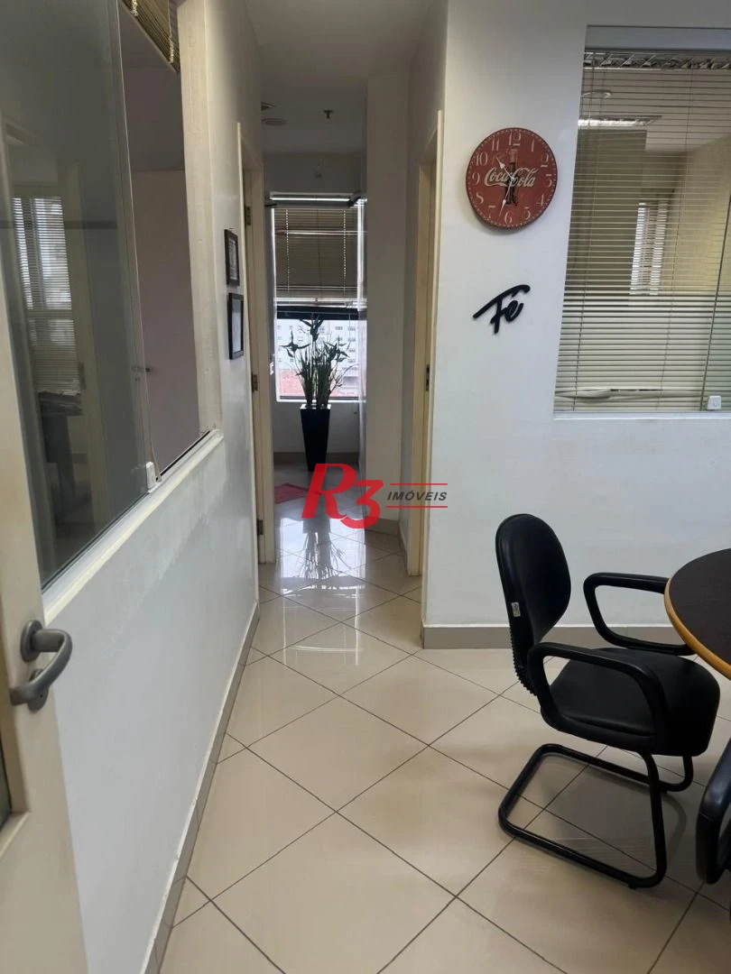 Sala para alugar, 63 m² por R$ 5.500,00/mês - Aparecida - Santos/SP