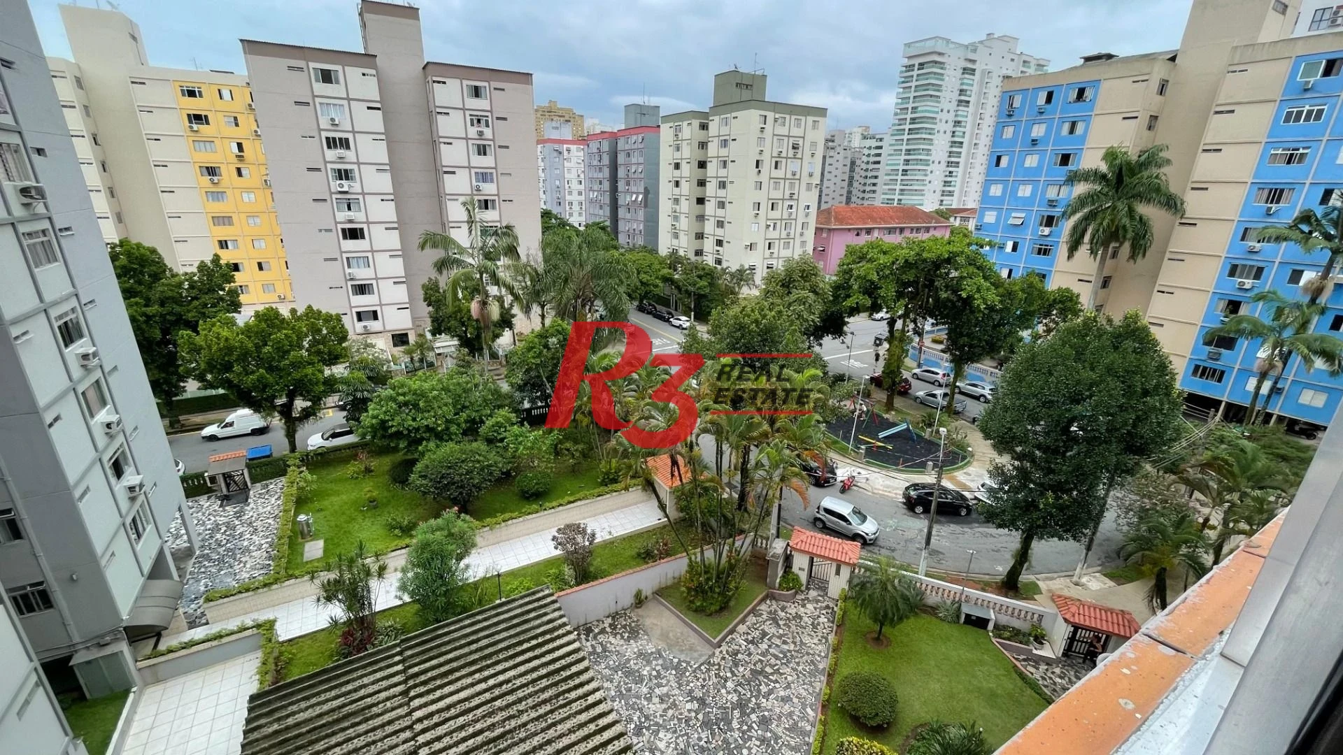 Apartamento com 3 dormitórios para alugar, 100 m² - Aparecida - Santos/SP
