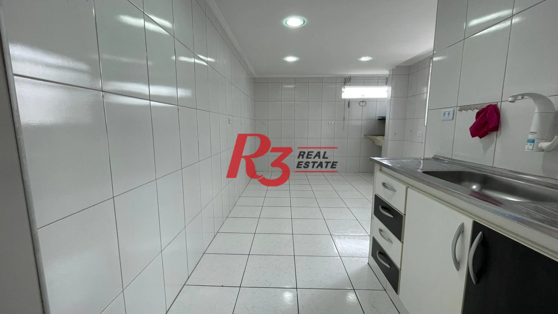 Apartamento com 3 dormitórios para alugar, 100 m² - Aparecida - Santos/SP