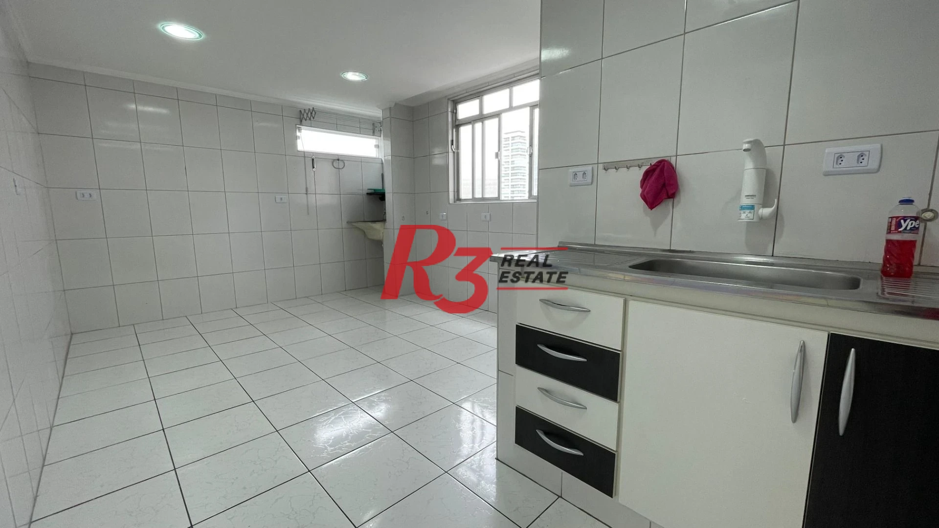 Apartamento com 3 dormitórios para alugar, 100 m² - Aparecida - Santos/SP