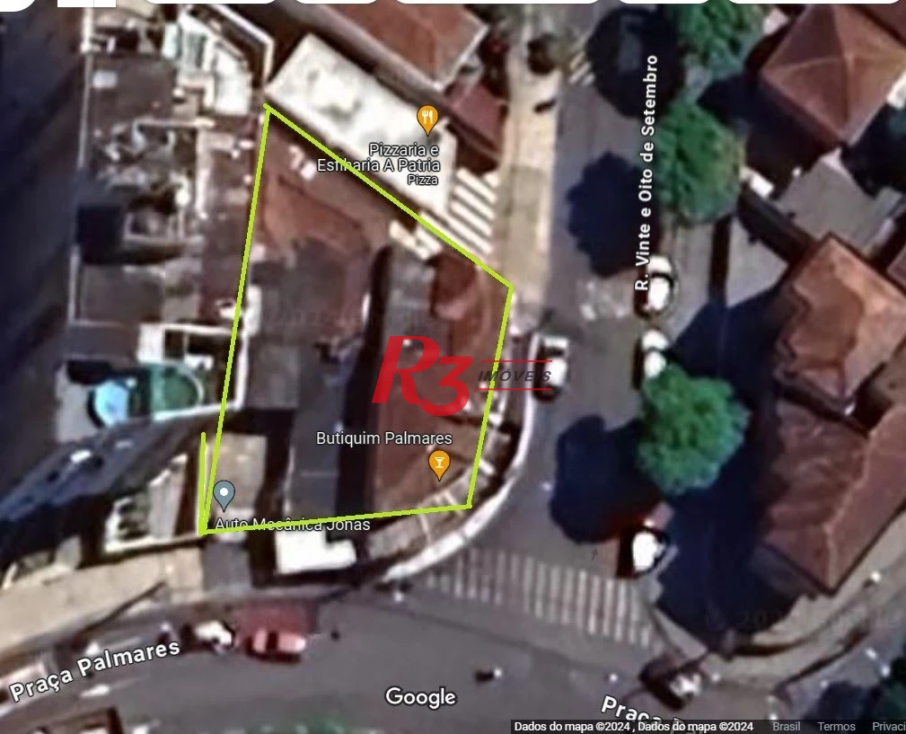 Terreno à venda, 460 m² por R$ 3.350.000,00 - Macuco - Santos/SP