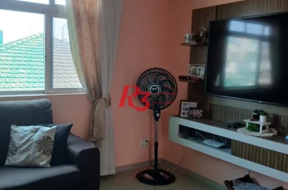 Apartamento com 2 dormitórios à venda, 65 m² por R$ 265.000,00 - Catiapoã - São Vicente/SP