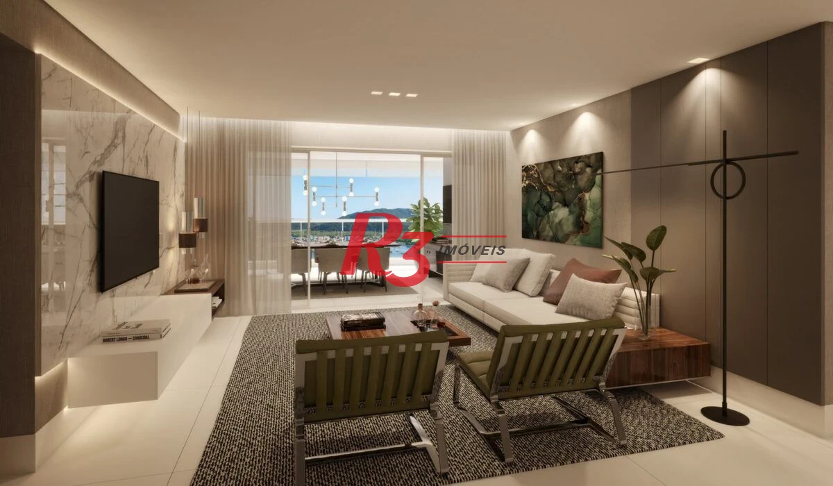 Apartamento com 3 suítes à venda, 163 m² por R$ 3.500.000 - Ponta da Praia - Santos/SP