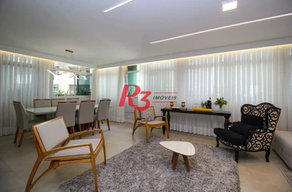 Apartamento à venda, 208 m² por R$ 2.350.000,00 - Aparecida - Santos/SP