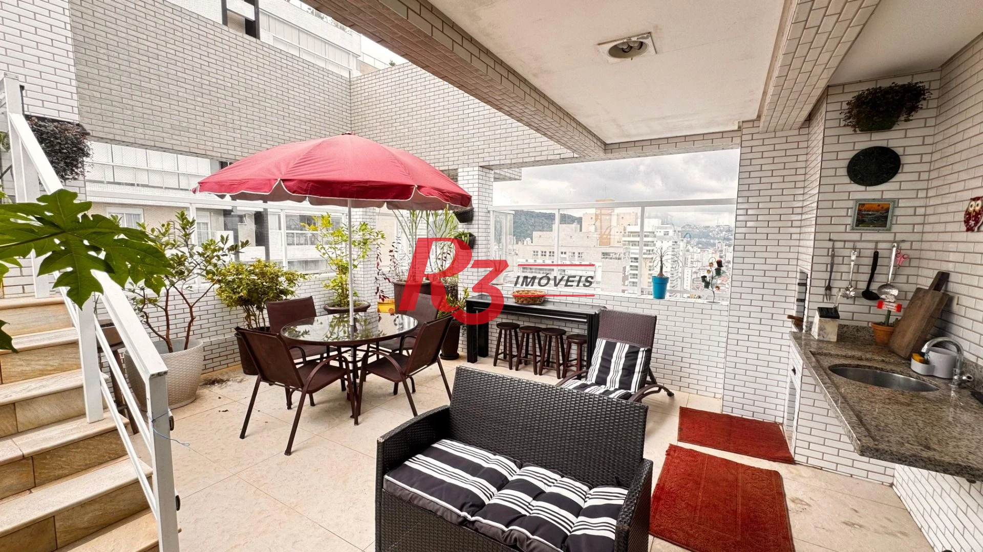 Apartamento Duplex com 4 dormitórios à venda, 270 m² por R$ 5.200.000,00 - Pompéia - Santos/SP