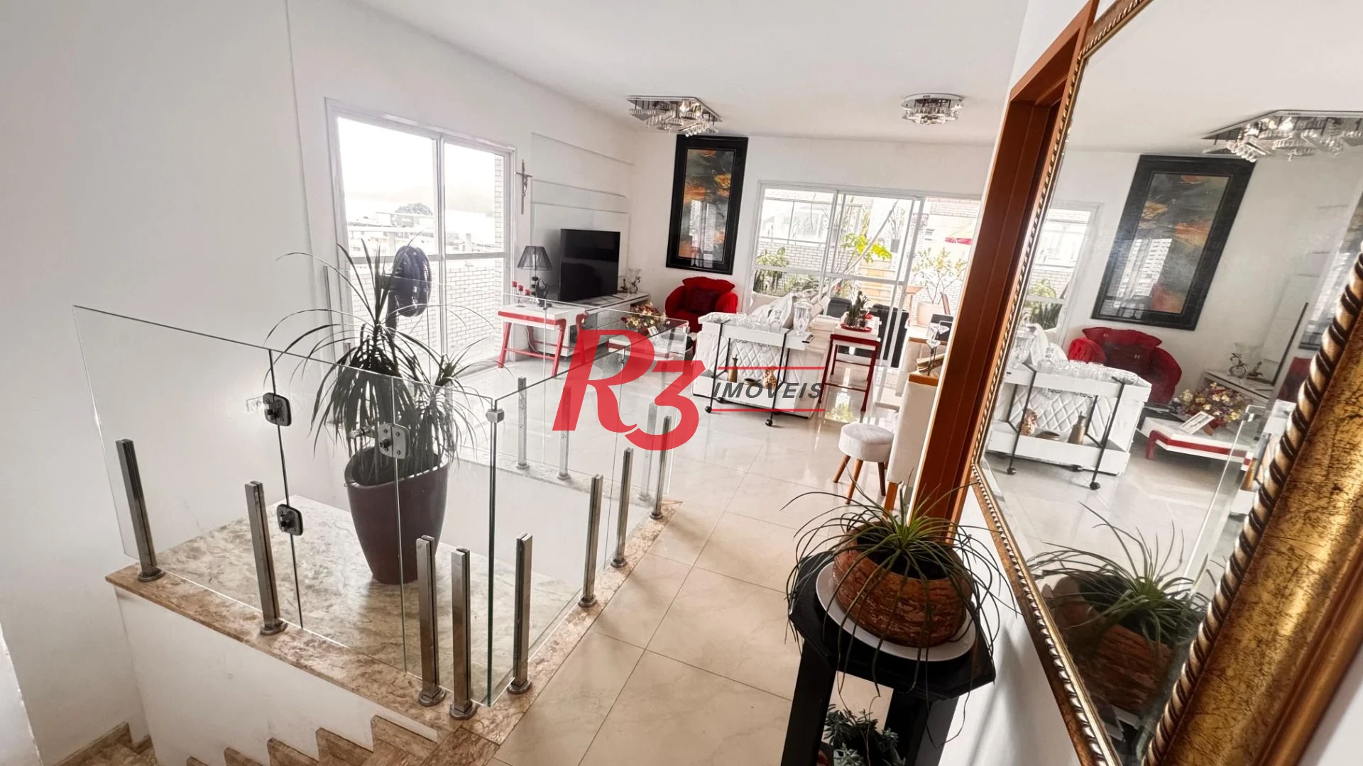 Apartamento Duplex com 4 dormitórios à venda, 270 m² por R$ 5.200.000,00 - Pompéia - Santos/SP