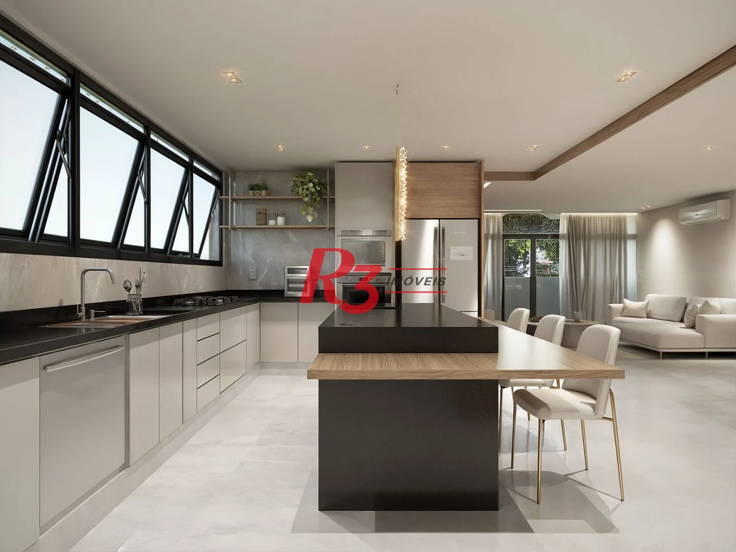 Apartamento com 4 dormitórios à venda, 279 m² por R$ 3.200.000,00 - Boqueirão - Santos/SP