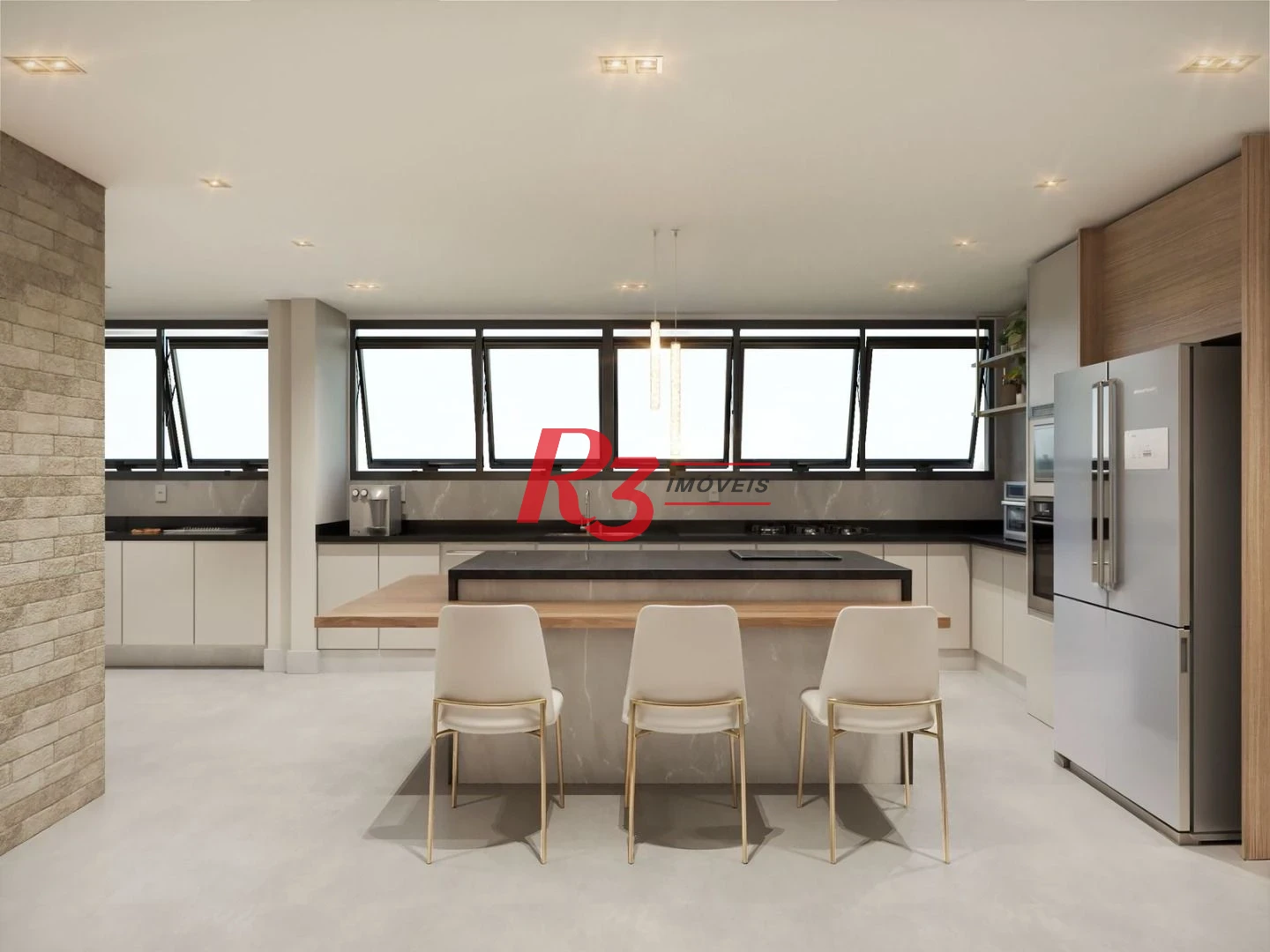 Apartamento com 4 dormitórios à venda, 279 m² por R$ 3.200.000,00 - Boqueirão - Santos/SP