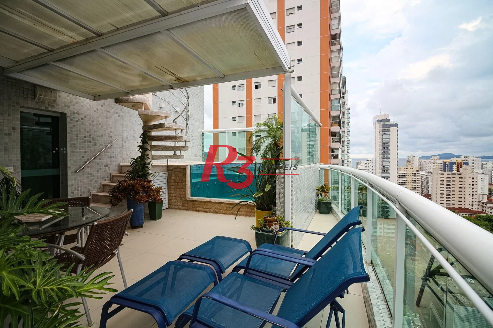Cobertura à venda, 430 m² por R$ 7.450.000,00 - Embaré - Santos/SP