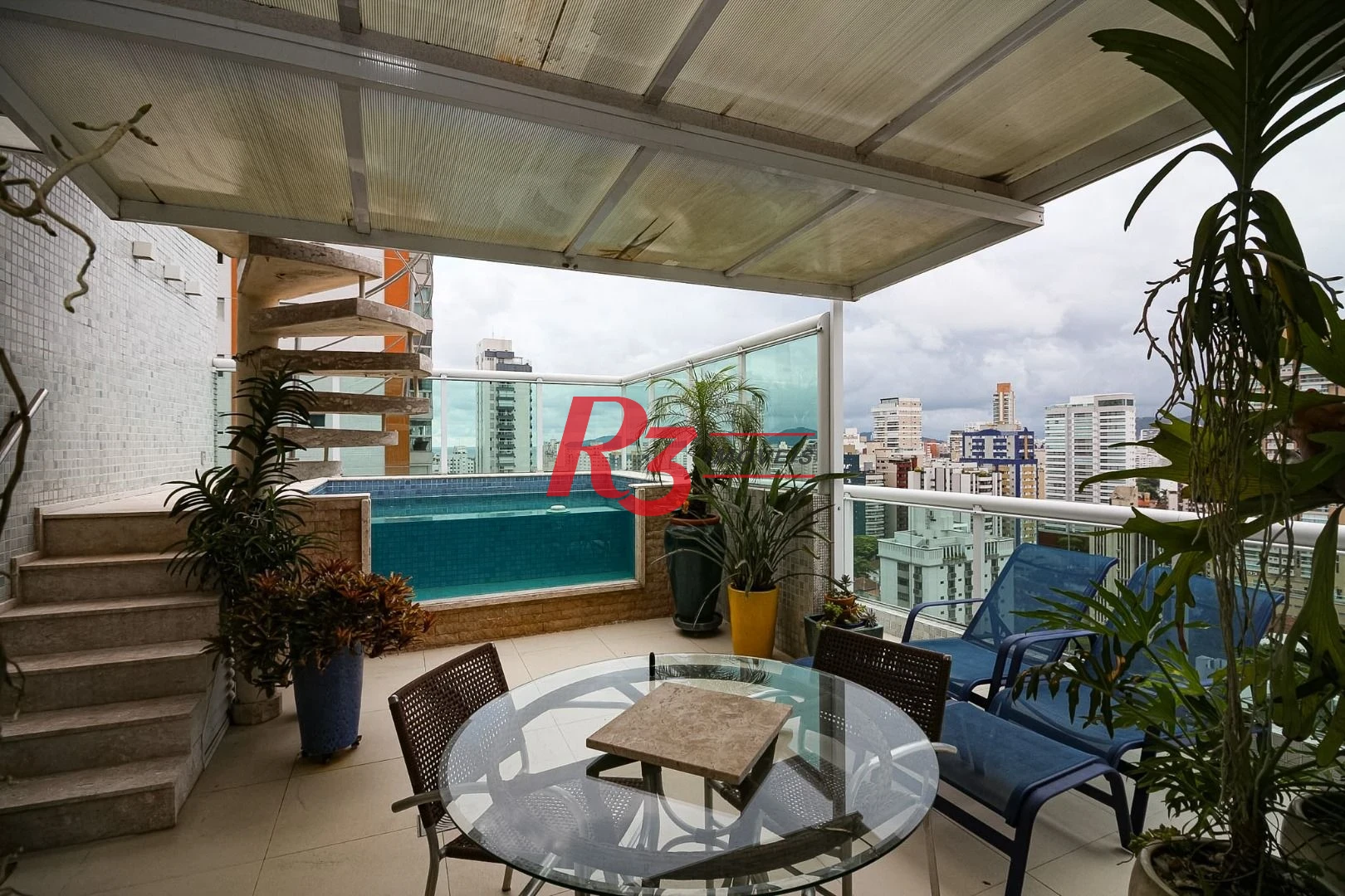 Cobertura à venda, 430 m² por R$ 7.450.000,00 - Embaré - Santos/SP