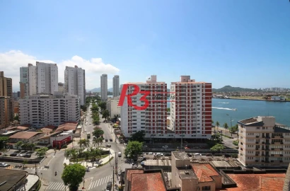 Apartamento com 3 dormitórios à venda, 199 m² por R$ 2.800.000,00 - Ponta da Praia - Santos/SP