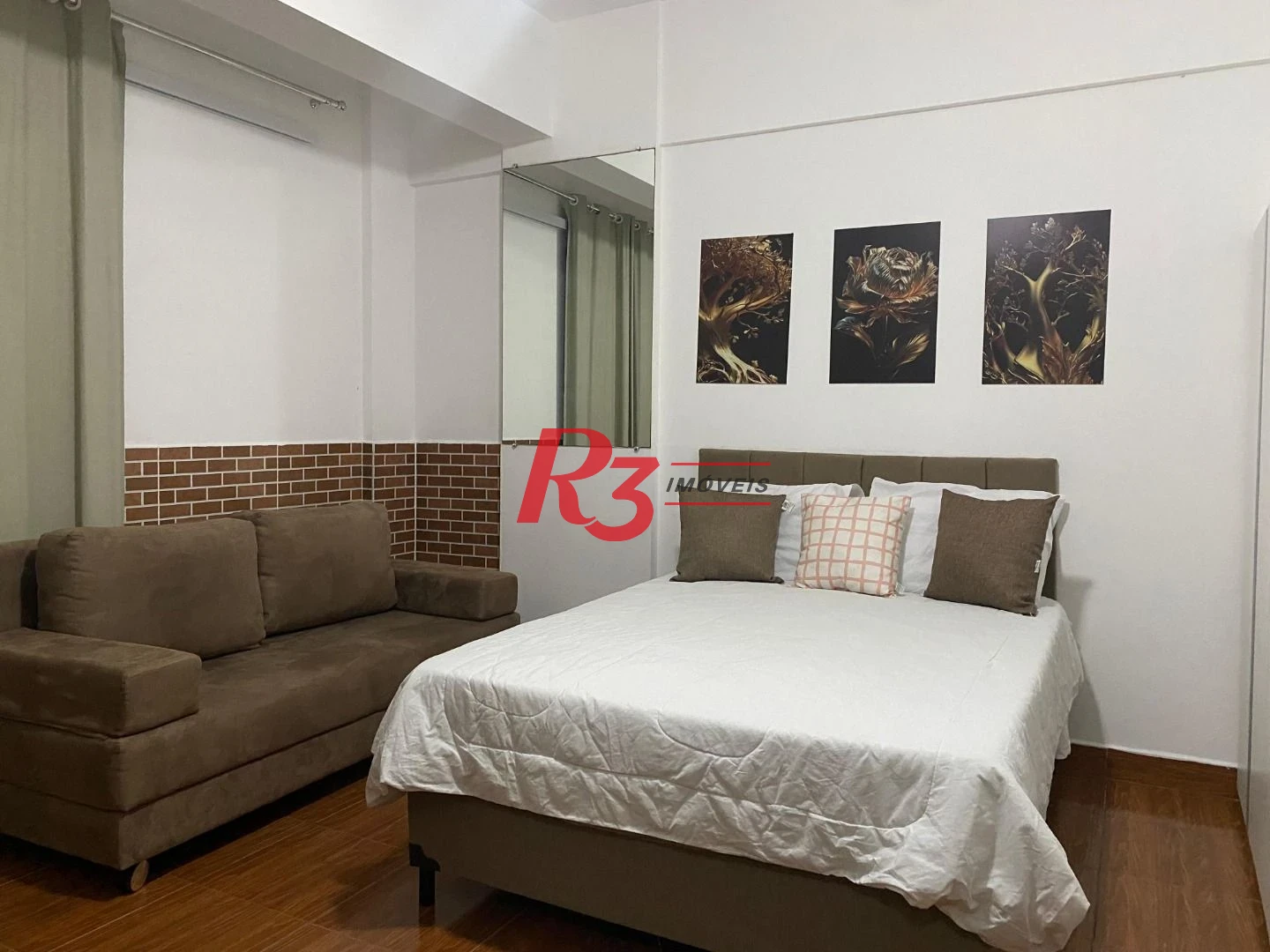 Kitnet com 1 dormitório, 31 m² - venda por R$ 320.000,00 ou aluguel por R$ 3.204,09/mês - Itararé - São Vicente/SP