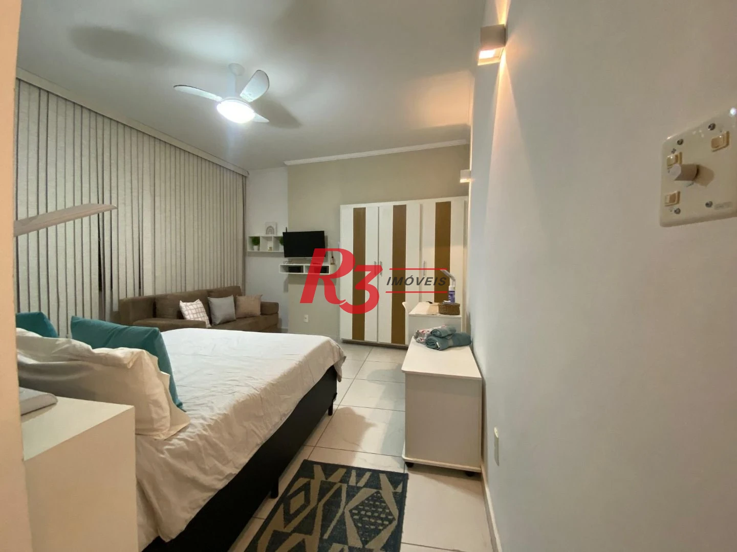 Kitnet com 1 dormitório, 29 m² - venda por R$ 350.000,00 ou aluguel por R$ 3.349,35/mês - Boa Vista - São Vicente/SP