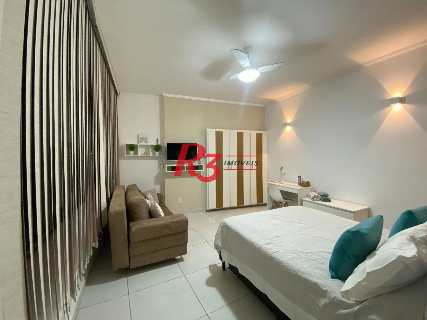 Kitnet com 1 dormitório, 29 m² - venda por R$ 350.000,00 ou aluguel por R$ 3.349,35/mês - Boa Vista - São Vicente/SP