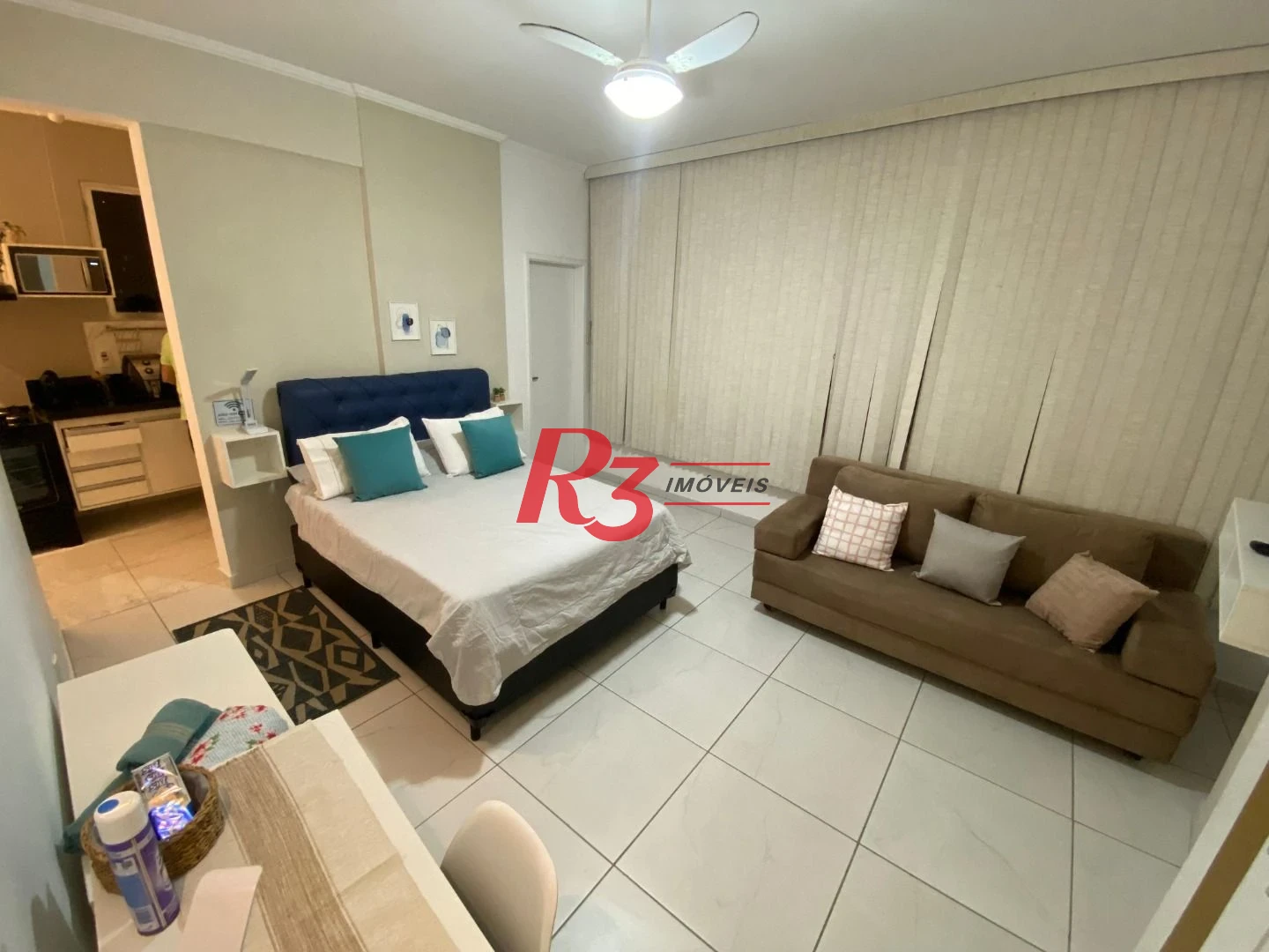 Kitnet com 1 dormitório, 29 m² - venda por R$ 350.000,00 ou aluguel por R$ 3.349,35/mês - Boa Vista - São Vicente/SP