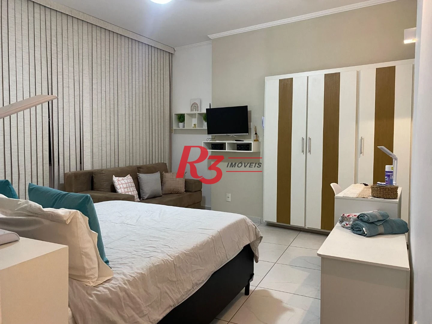 Kitnet com 1 dormitório, 29 m² - venda por R$ 350.000,00 ou aluguel por R$ 3.349,35/mês - Boa Vista - São Vicente/SP