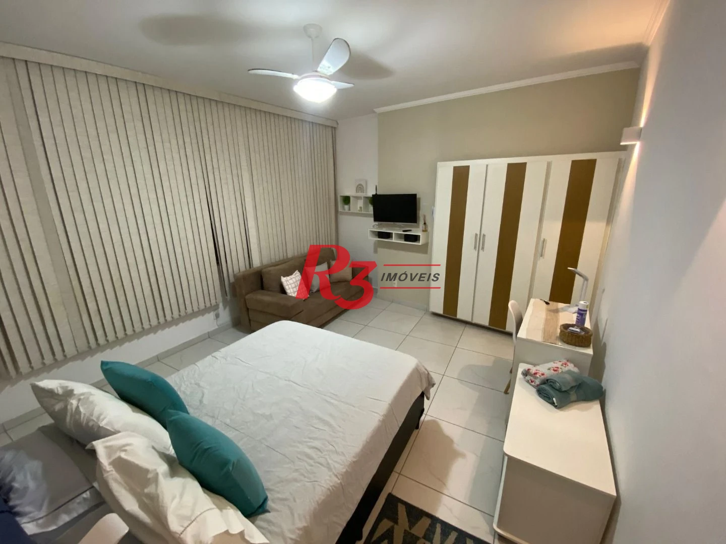 Kitnet com 1 dormitório, 29 m² - venda por R$ 350.000,00 ou aluguel por R$ 3.349,35/mês - Boa Vista - São Vicente/SP