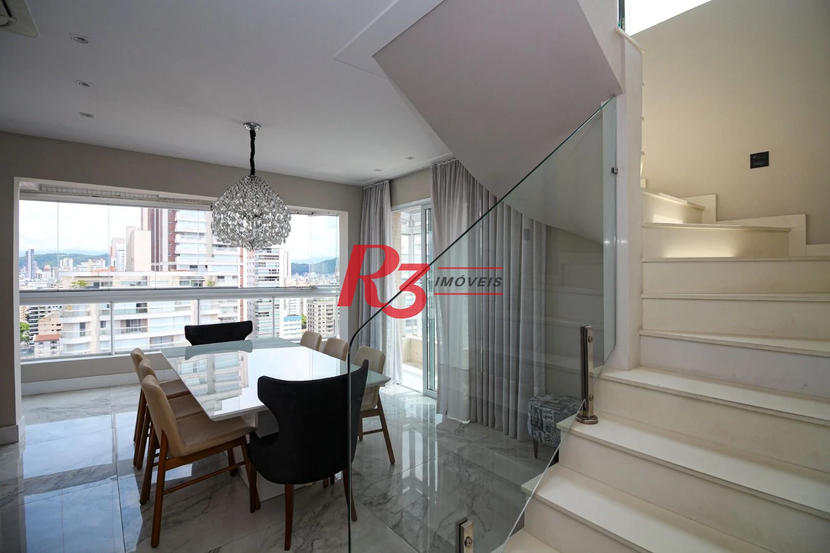 Apartamento Duplex, 217 m² - venda por R$ 3.800.000,00 ou aluguel por R$ 35.000,00/mês - Boqueirão - Santos/SP