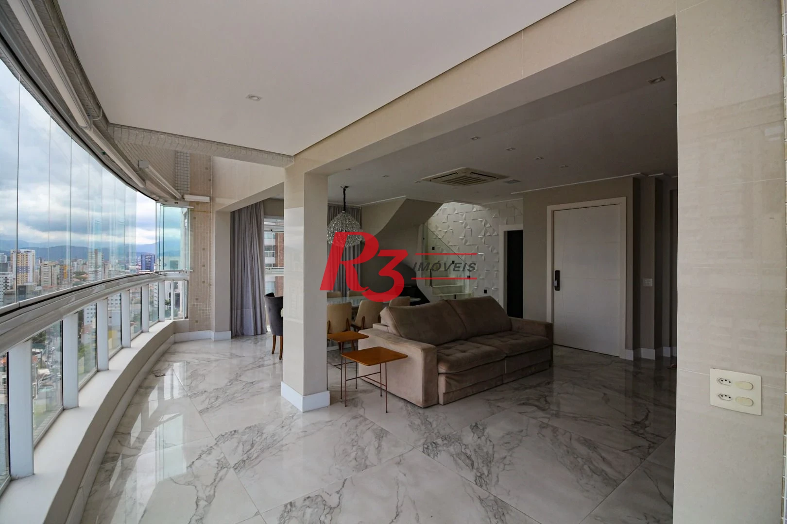 Apartamento Duplex, 217 m² - venda por R$ 3.800.000,00 ou aluguel por R$ 35.000,00/mês - Boqueirão - Santos/SP