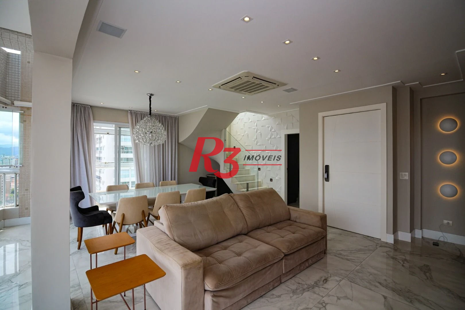 Apartamento Duplex, 217 m² - venda por R$ 3.800.000,00 ou aluguel por R$ 35.000,00/mês - Boqueirão - Santos/SP