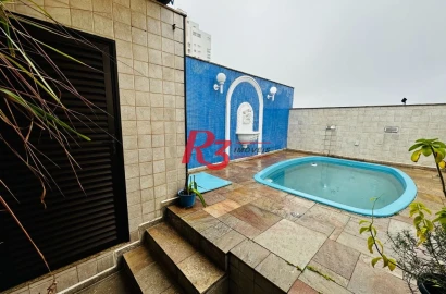 Cobertura à venda, 332 m² por R$ 2.800.000,00 - Gonzaga - Santos/SP