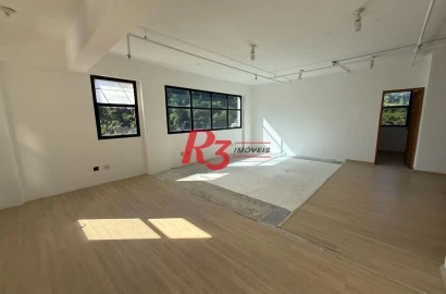 Sala, 83 m² - venda por R$ 336.000,00 ou aluguel por R$ 5.571,41/mês - Marapé - Santos/SP