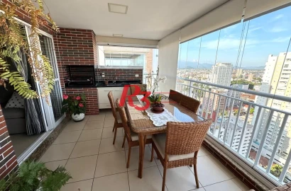 Apartamento com 3 dormitórios, 124 m² - venda por R$ 1.860.000,00 ou aluguel por R$ 13.000,00/mês - Boqueirão - Santos/SP